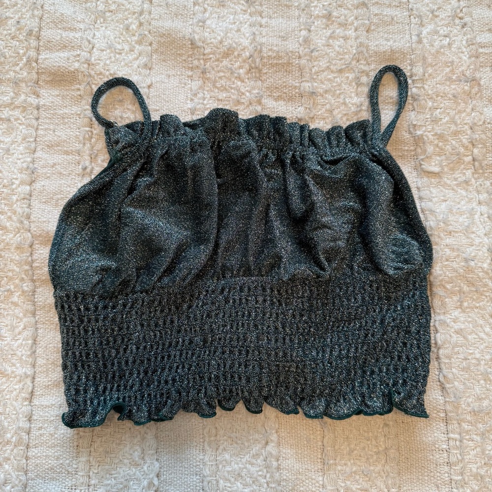 Forever 21 Shimmery Black Camisole